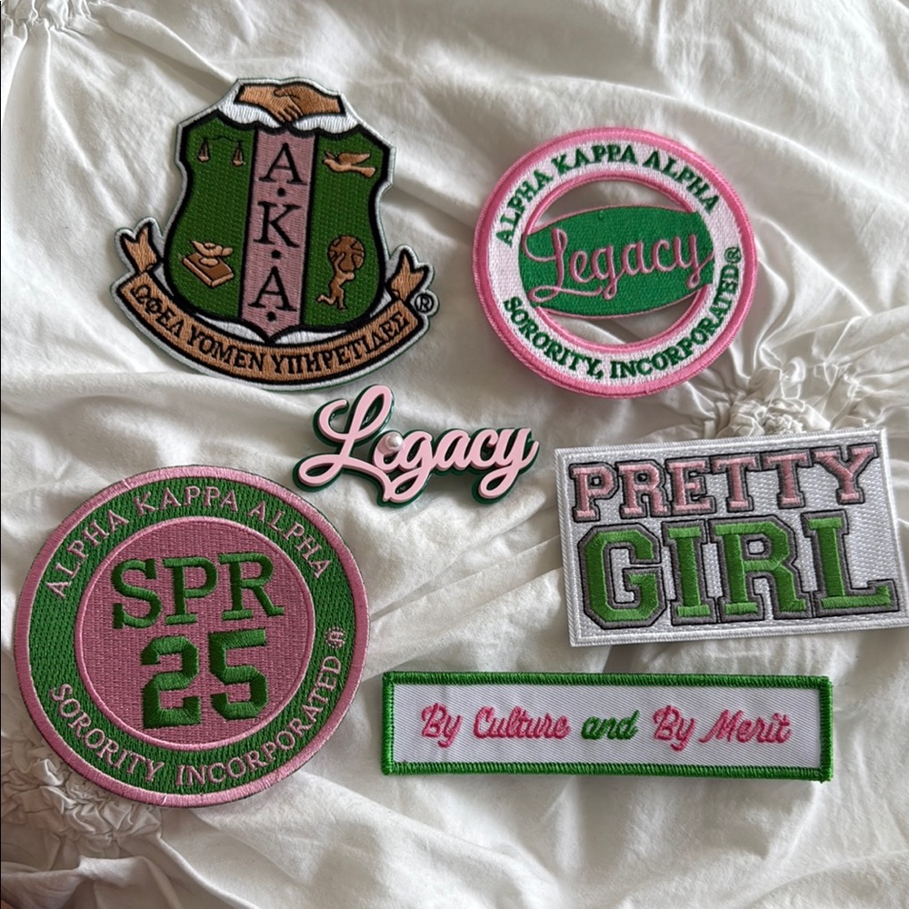 💕💚AKA Sorority Patch Set